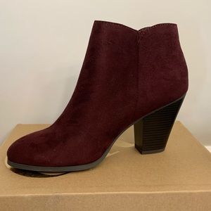 Burgundy Ankle boots